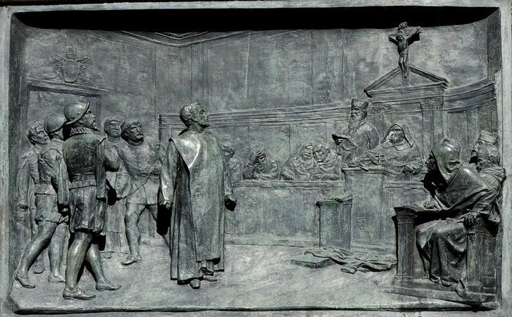 1600. február 17-én hunyt el Giordano Bruno, a szabad gondolkodás mártírja - Oskola Antikvárium
