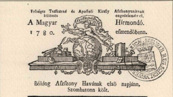 1780. január 1. – Megjelenik a Magyar Hírmondó, az első magyar nyelvű újság - Oskola Antikvárium