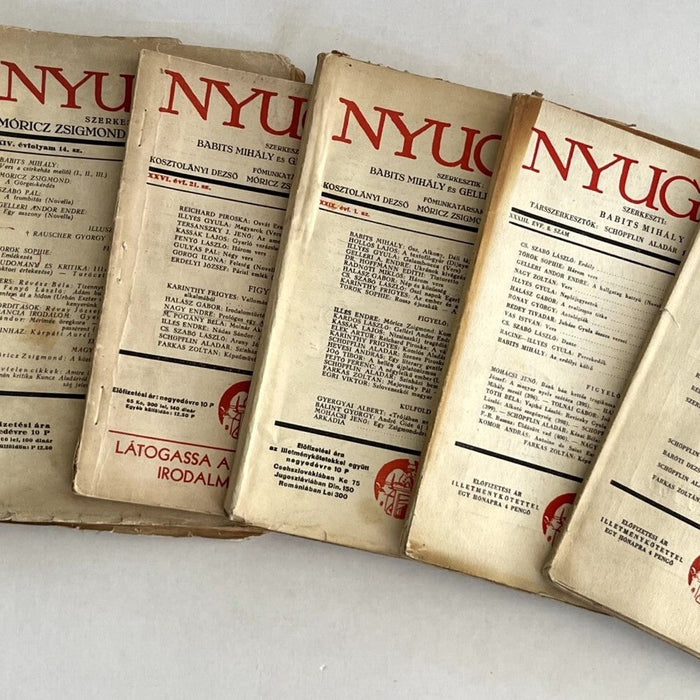 85 éve jelent meg a Nyugat utolsó száma