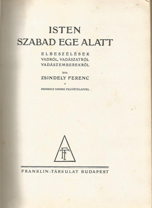 Isten szabad ege alatt