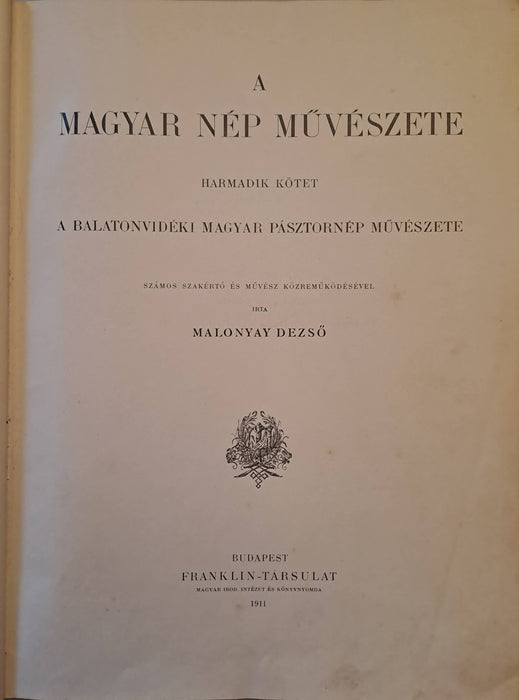 A magyar nép művészete III.