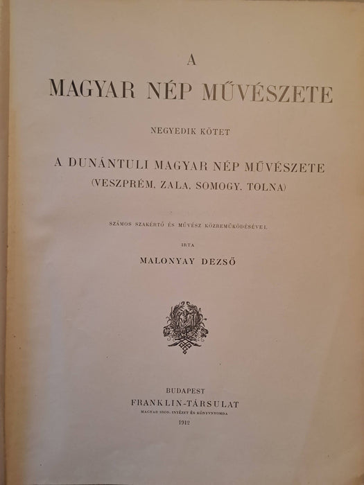 A magyar nép művészete IV.