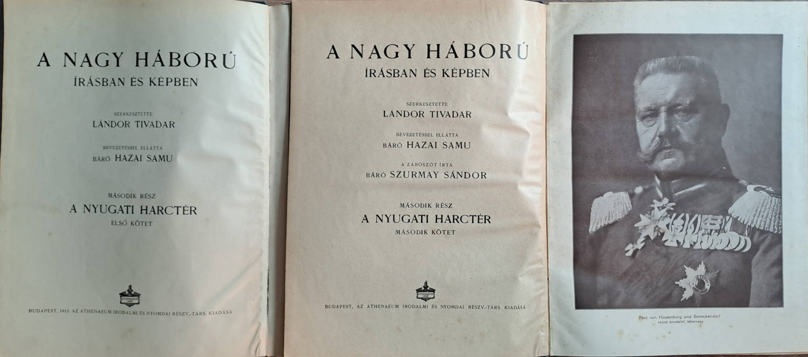 A nagy háború írásban és képben 2. - A nyugati harctér I-II.