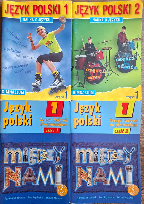 Lengyel iskolai tankönyvek és munkafüzetek - 20 kötet a Wesoła szkoła és Między nami (Język polski) sorozatokból