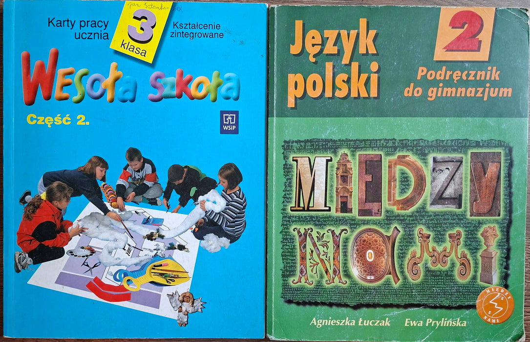 Lengyel iskolai tankönyvek és munkafüzetek - 20 kötet a Wesoła szkoła és Między nami (Język polski) sorozatokból