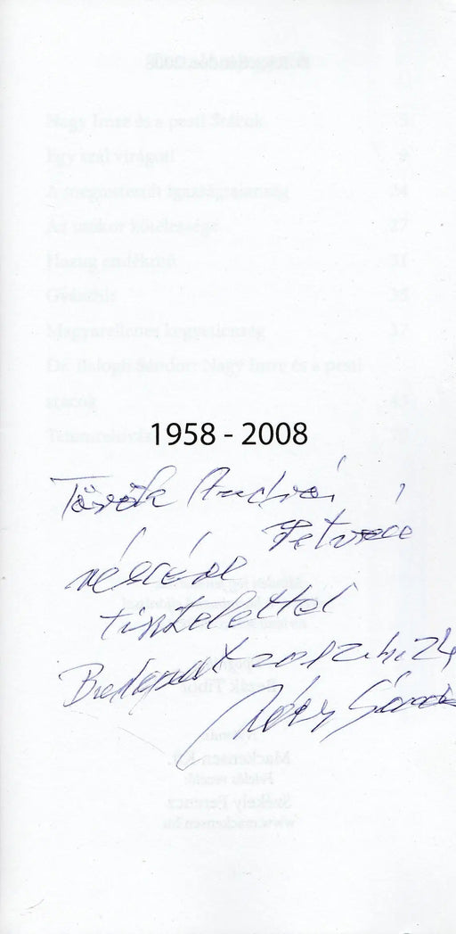 1958 - 2008 - Oskola Antikvárium
