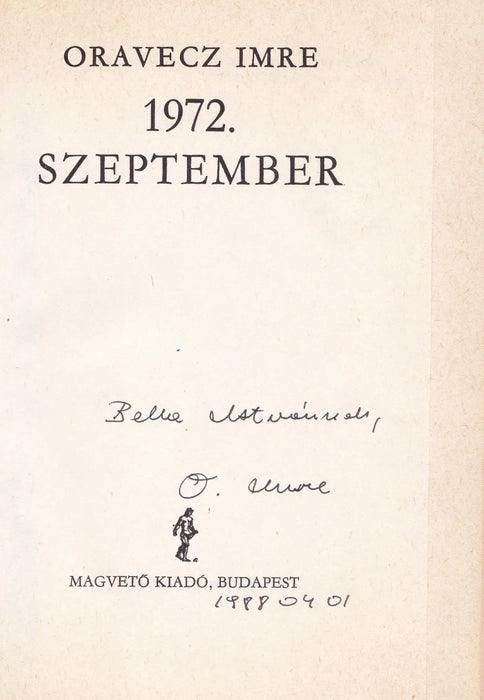 1972. szeptember - Oskola Antikvárium