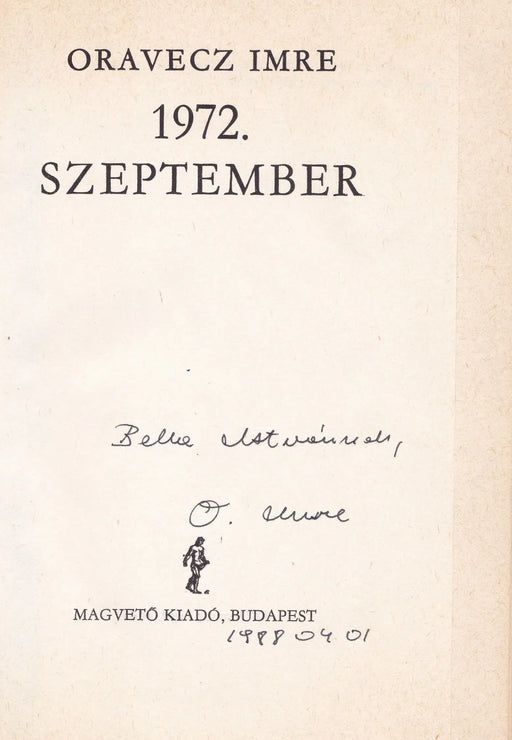 1972. szeptember - Oskola Antikvárium