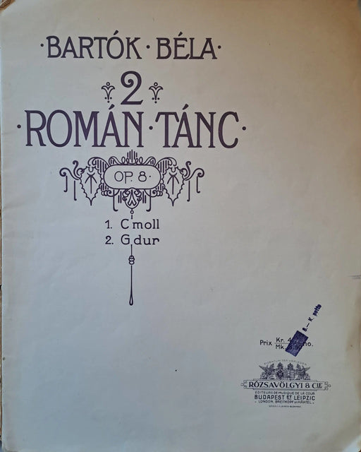 2 danses roumaines - 2 román tánc - Oskola Antikvárium
