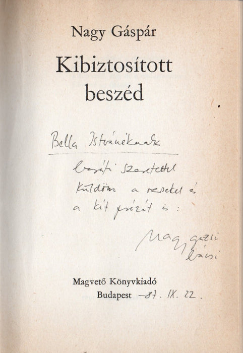 Kibiztosított beszéd