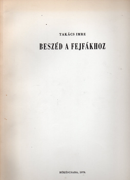 Beszéd a fejfákhoz