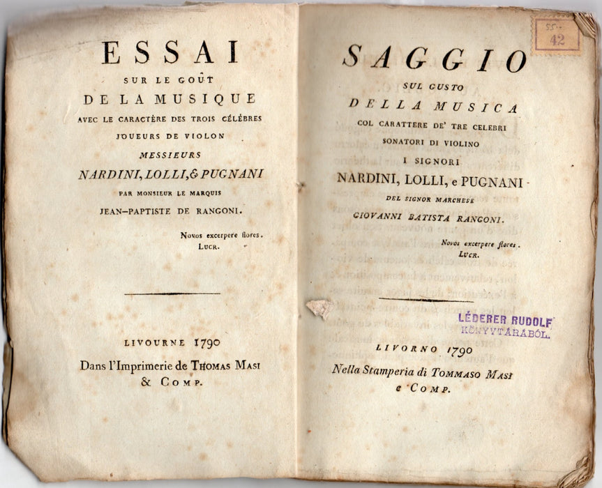 Saggio sul gusto della musica