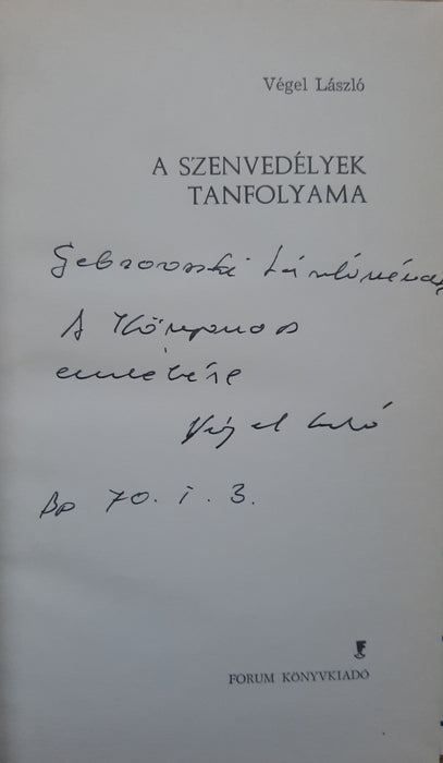 A szenvedélyek tanfolyama