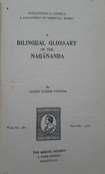 A  Bilingual Glossary Of The Nagananda