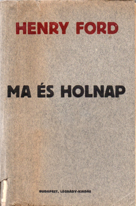 Ma és holnap