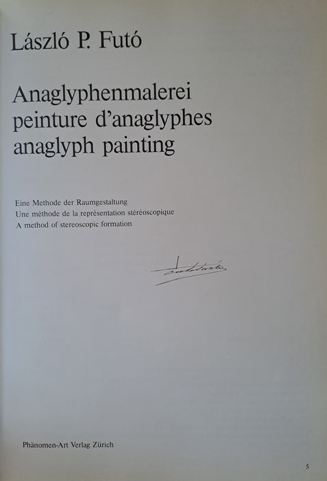 Anaglyphenmalerei - Peinture d'anaglyphes - Anaglyph painting