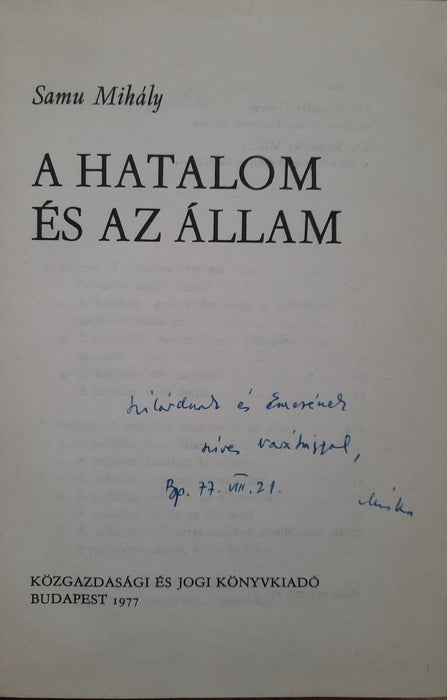 A hatalom és az állam