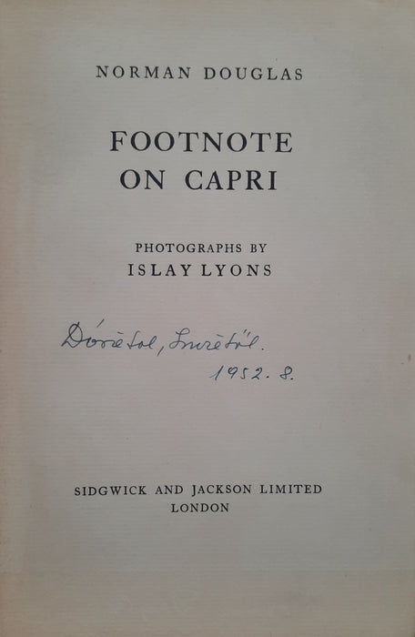 Footnote on Capri