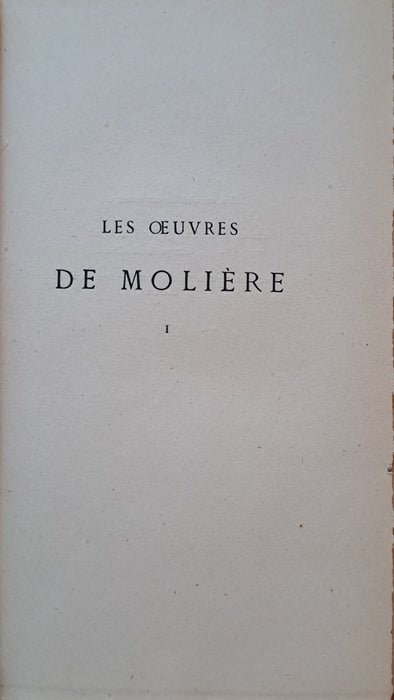 Les oeuvres de Moliére I-VIII.