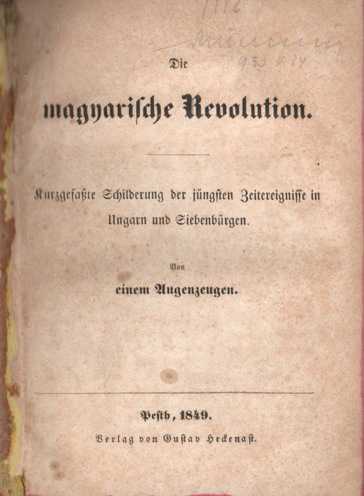 Die magyarische Revolution