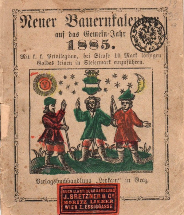 Neuer Bauernkalender auf das Gemein-Jahr 1885