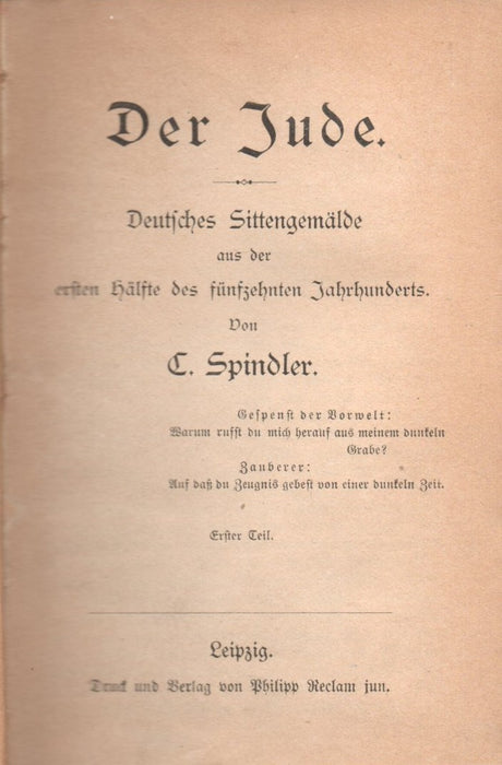 Der Jude I-III.