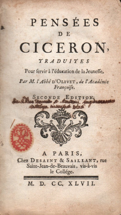 Pensées de Ciceron