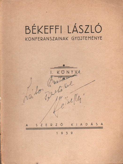 Békeffi László konferanszainak gyűjteménye I.