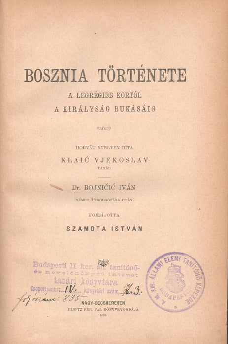 Bosznia története a legrégibb kortól a királyság bukásáig