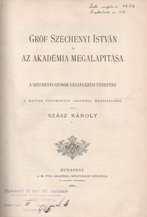 Gróf Széchenyi István és az Akadémia megalapítása