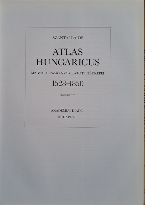 Atlas Hungaricus I-II.