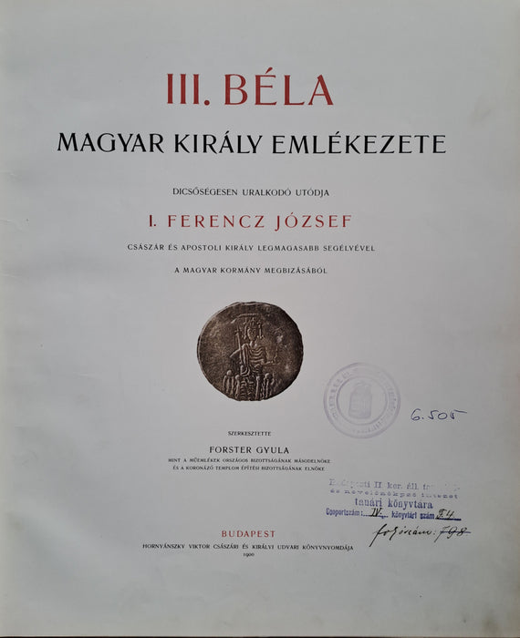 III. Béla magyar király emlékezete