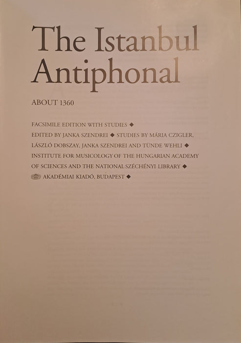 The Istanbul Antiphonal