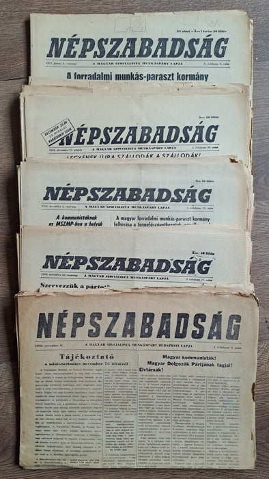 Népszabadság I-II. évfolyam vegyes számai 1956-1957