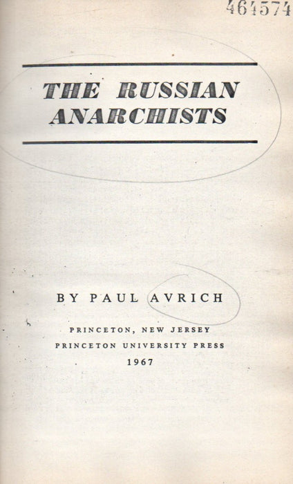 The Russian Anarchists