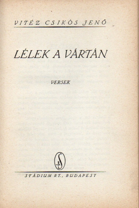 Lélek a vártán