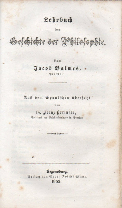 Lehrbuch der Elemente der Philosophie III-IV.