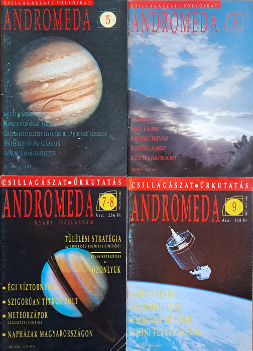 Andromeda csillagászati folyóirat I. évfolyam 1-9. szám