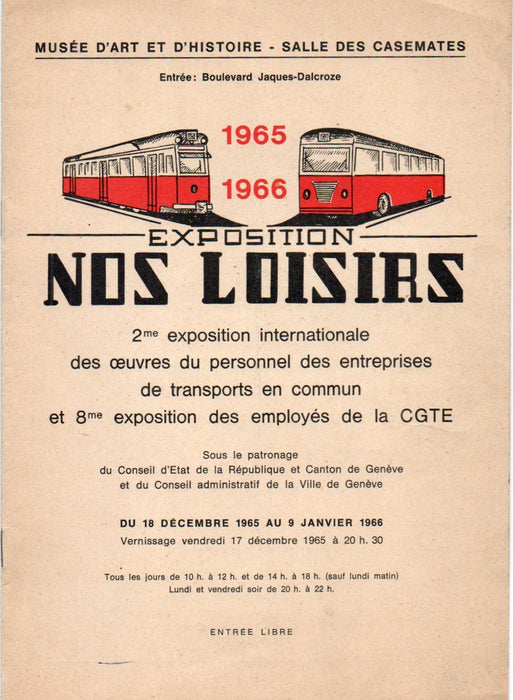 Exposition nos loisirs 1965-1966