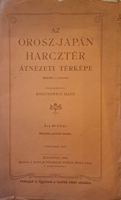 Az orosz-japán harcztér átnézeti térképe