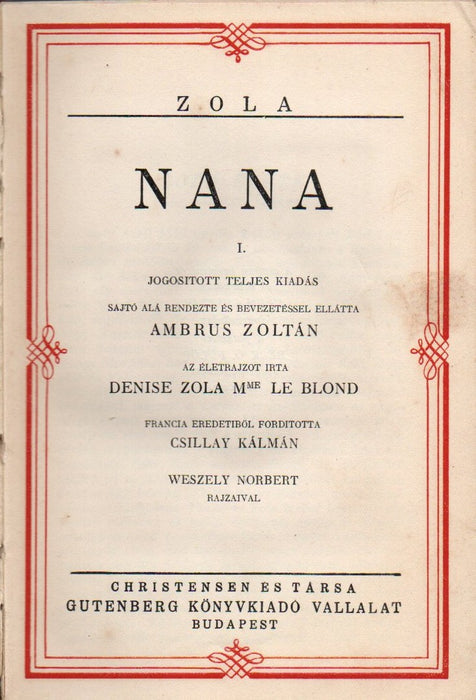 Nana I-III. - Az emberirtó I-III.