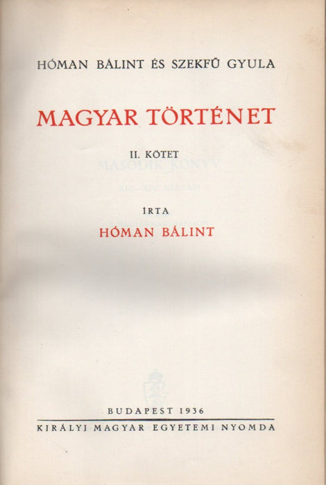 Magyar történet II.