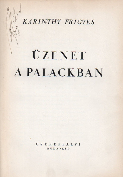 Üzenet a palackban