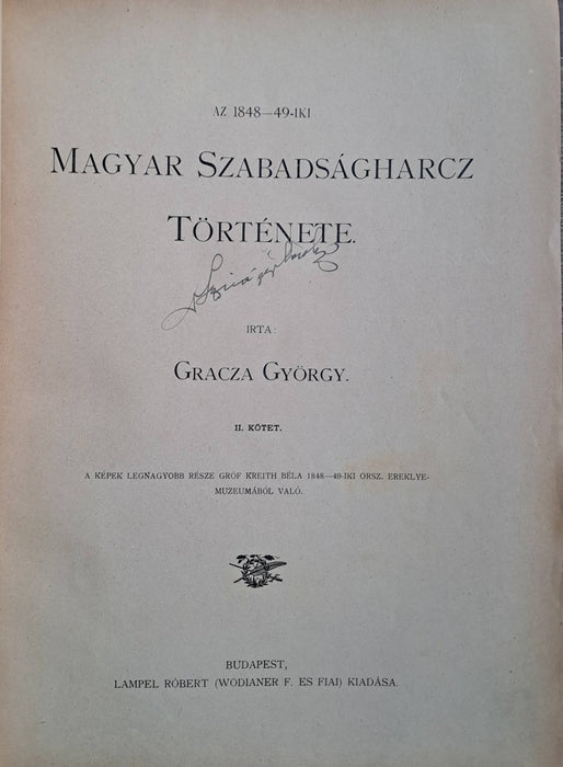 Az 1848-49-iki magyar szabadságharcz története I-II.