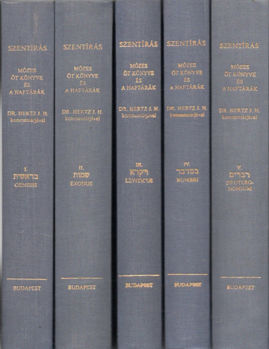 Mózes öt könyve és a haftárák I-V. - ספר חמשה חומשי תורה עם ההפטרות