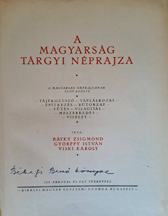 A magyarság néprajza I-IV.