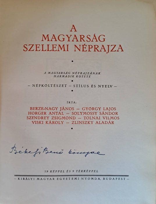 A magyarság néprajza I-IV.