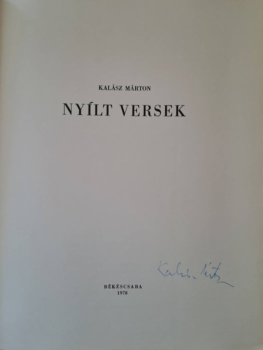 Nyílt versek