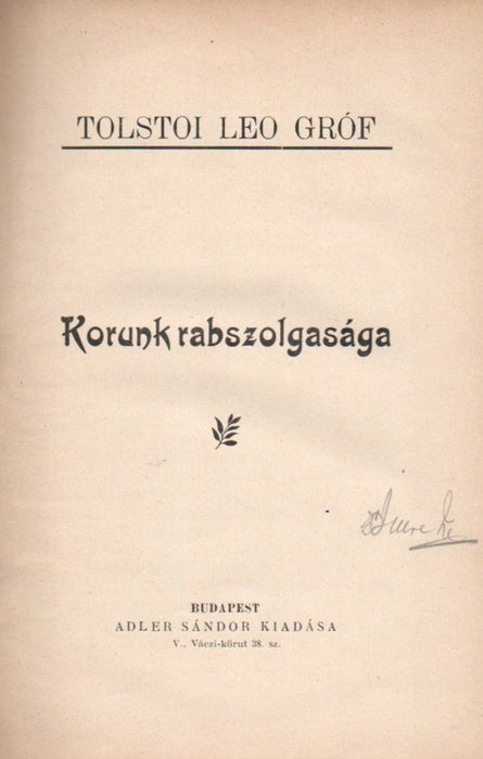 Korunk rabszolgasága