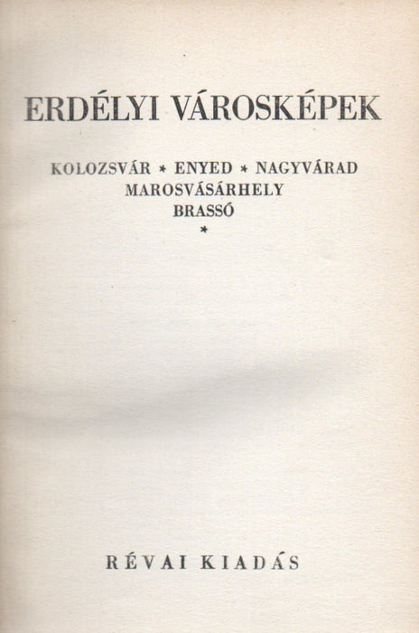 Erdélyi városképek